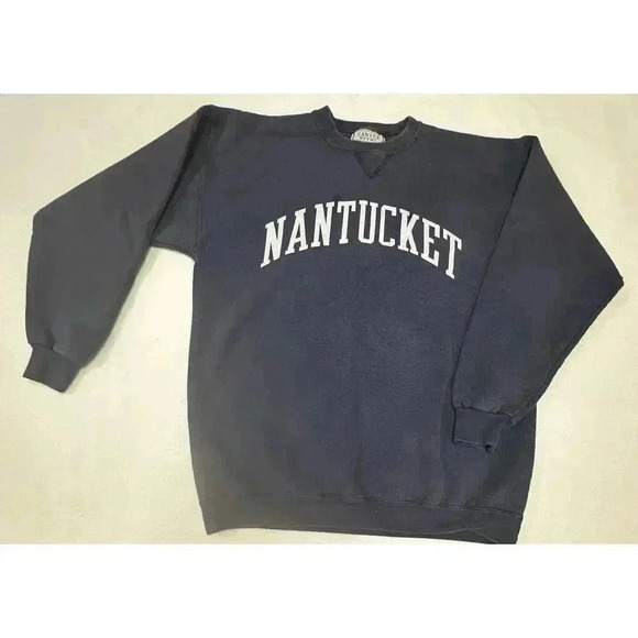 Santee Other - Vintage Nantucket Crewneck Santee Heavyweight Sweatshirt Blue L Thick Retro Y2K